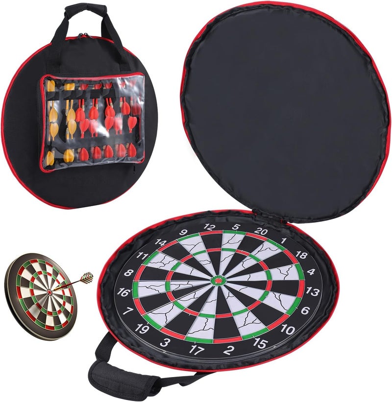 Yumt Storage Bag for Dart Boards Set, Dartboard Cover Waterproof Protective Carrying Case for Dartboard, Dart Tips, Shafts, and Other Accessories, Case Only - Image 1